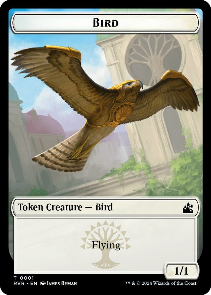 Bird // Angel Double-Sided Token 1 // 3 card from Ravnica Remastered