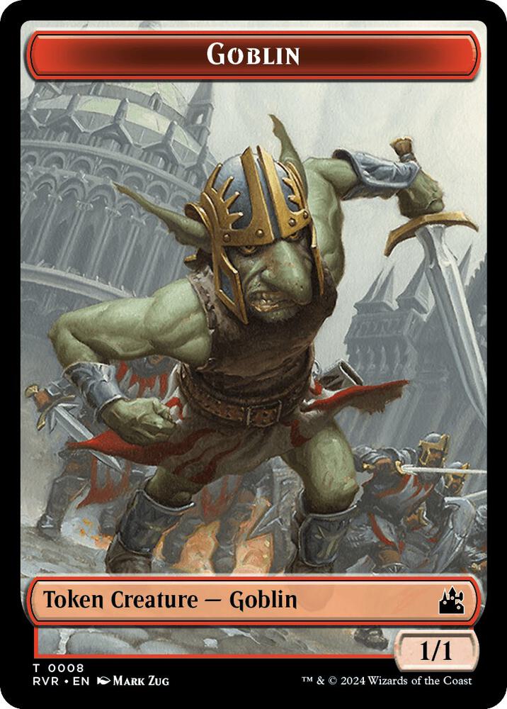 Goblin (0008) // Voja Double-Sided Token 8 // 19 card from Ravnica Remastered