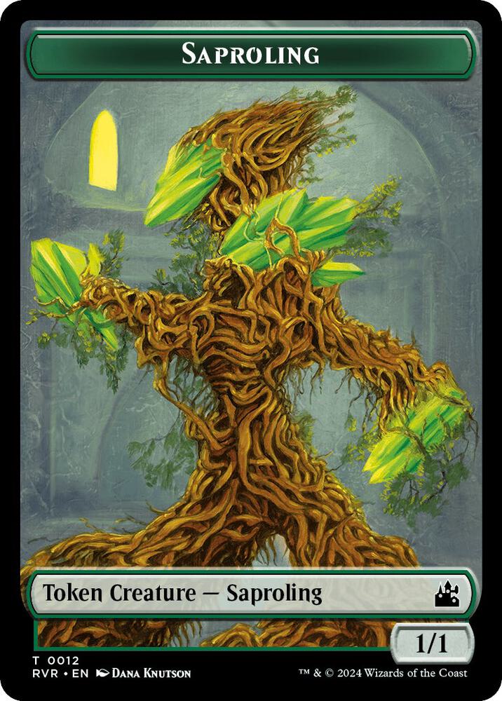 Saproling // Voja Double-Sided Token 12 // 19 card from Ravnica Remastered