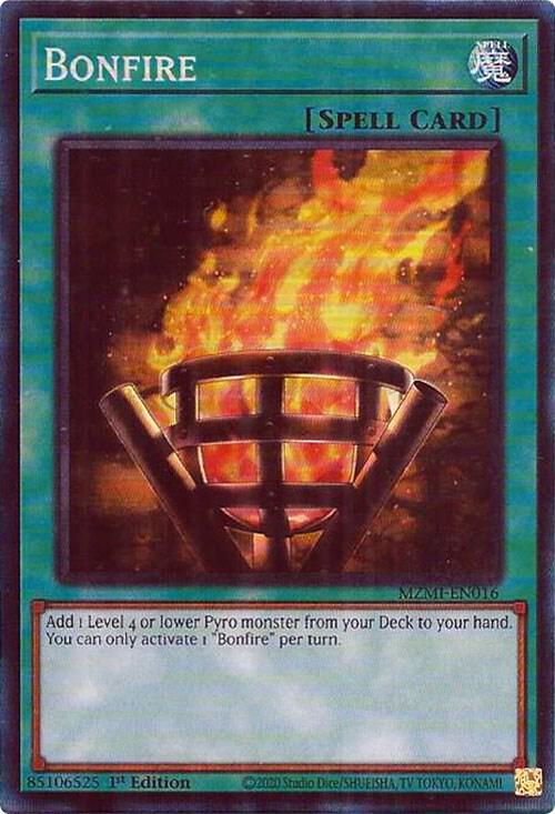 Bonfire (CR) MZMI-EN016 card from Maze of Millennia