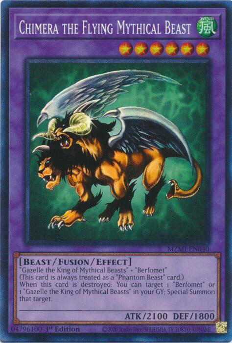 Chimera the Flying Mythical Beast (CR) MZMI-EN040 card from Maze of Millennia