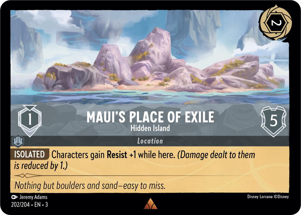 Maui's Place of Exile - Hidden Island 202/204 card from Into the Inklands