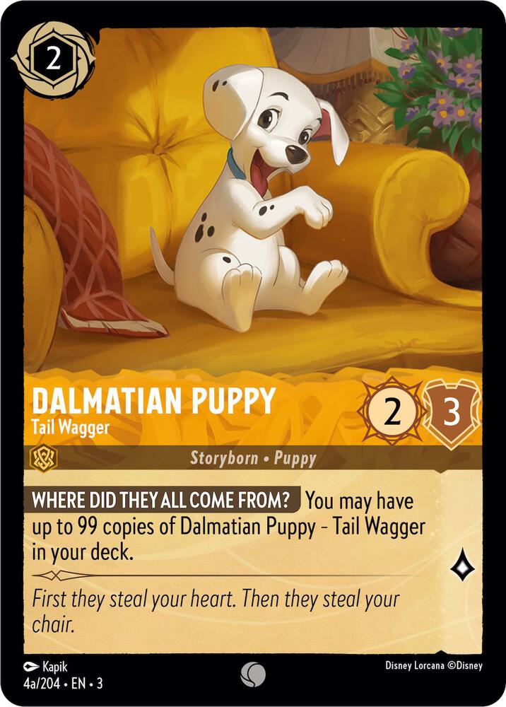 Dalmatian Puppy - Tail Wagger 4a/204 card from Into the Inklands