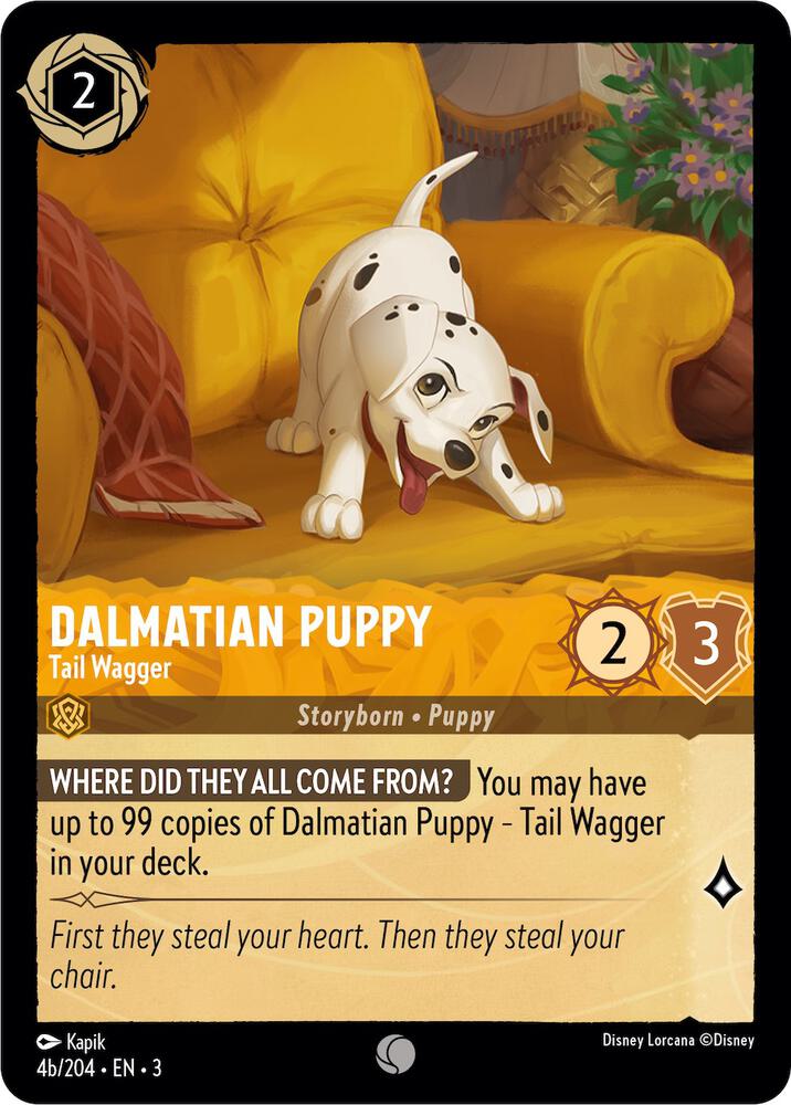 Dalmatian Puppy - Tail Wagger 4b/204 card from Into the Inklands