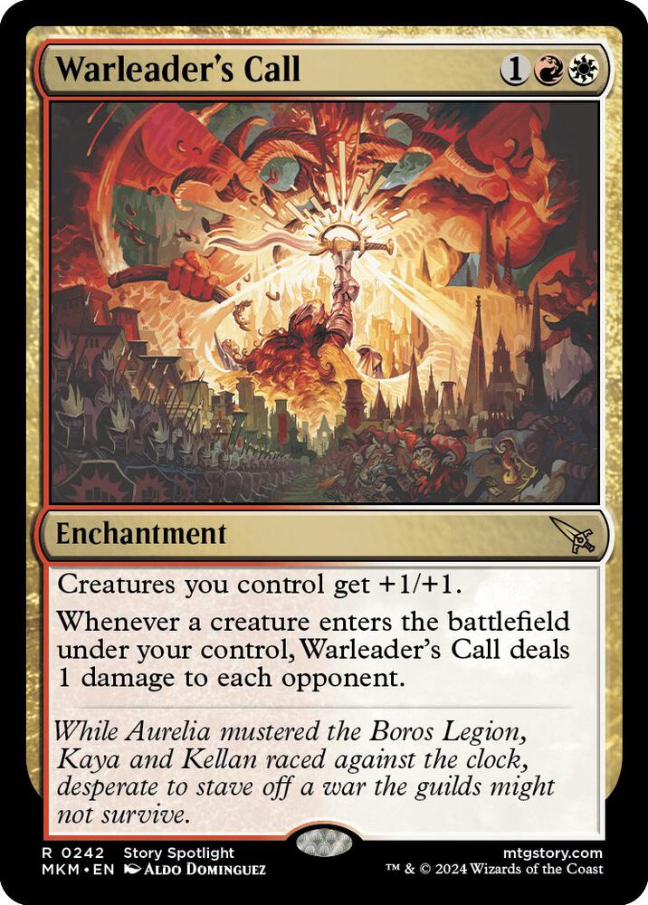 Warleader's Call 242 card from Murders at Karlov Manor