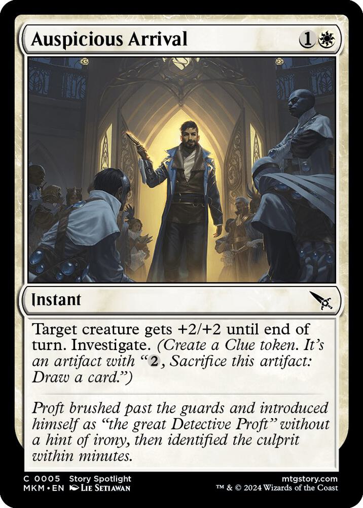 Auspicious Arrival 5 card from Murders at Karlov Manor