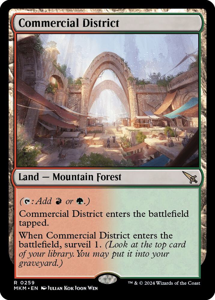Commercial District 259 card from Murders at Karlov Manor