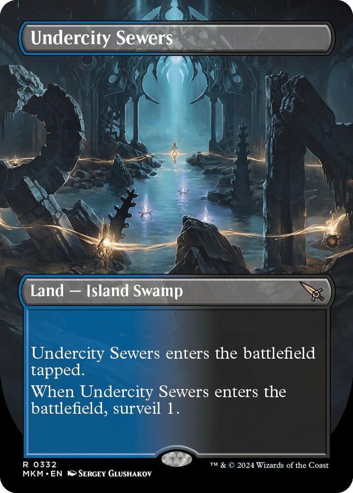 Undercity Sewers (Borderless) 332 card from Murders at Karlov Manor