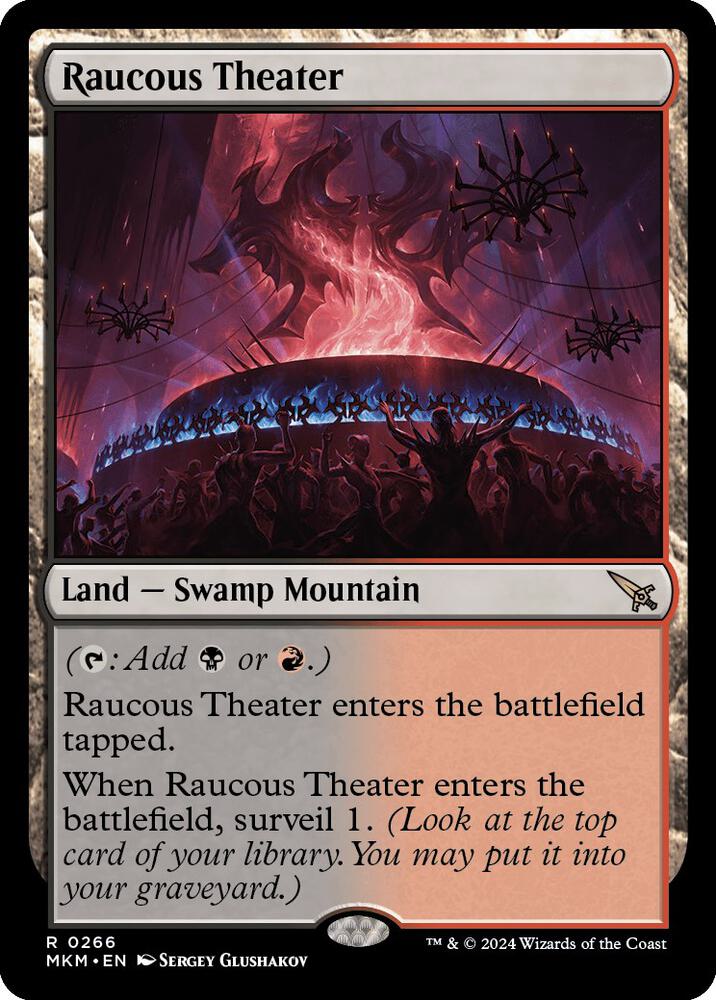 Raucous Theater 266 card from Murders at Karlov Manor