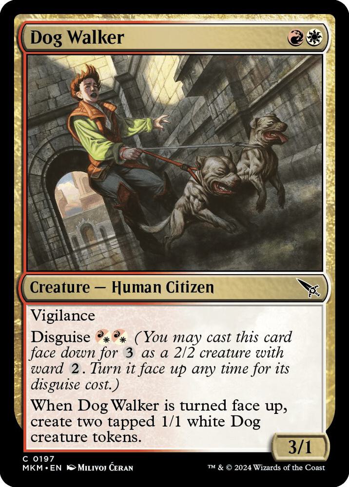 Dog Walker 197 card from Murders at Karlov Manor