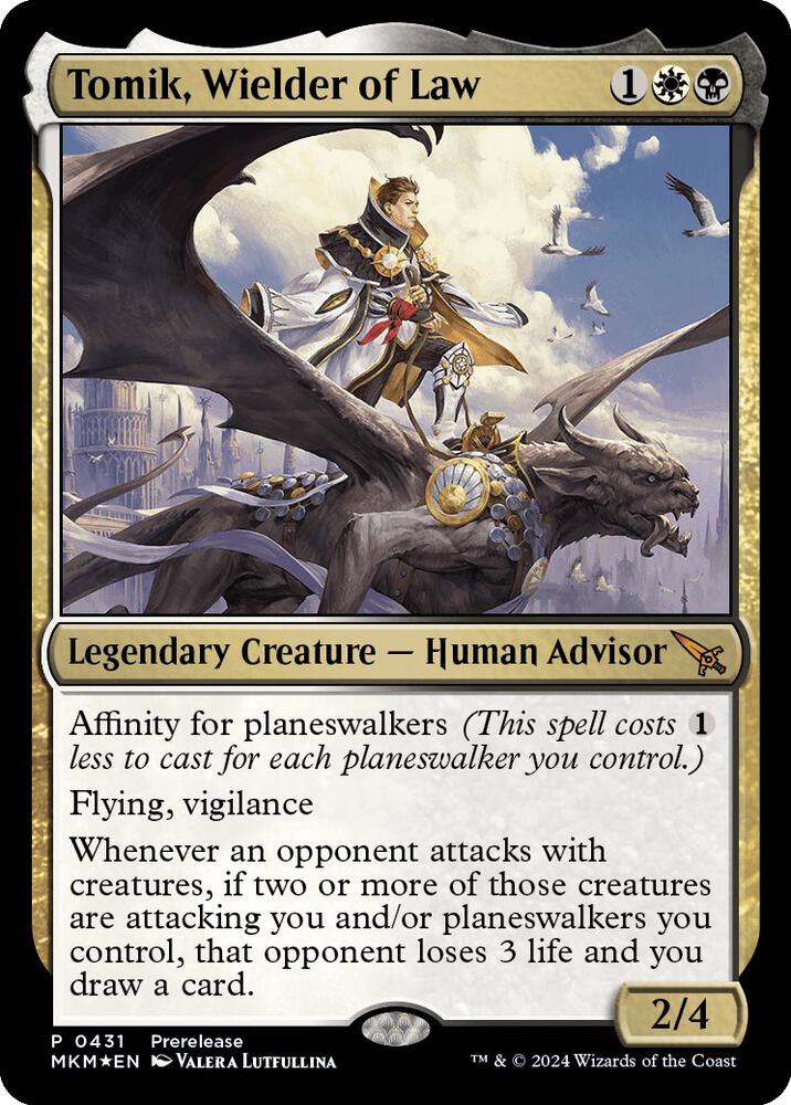 Tomik, Wielder of Law 431 card from Prerelease Cards