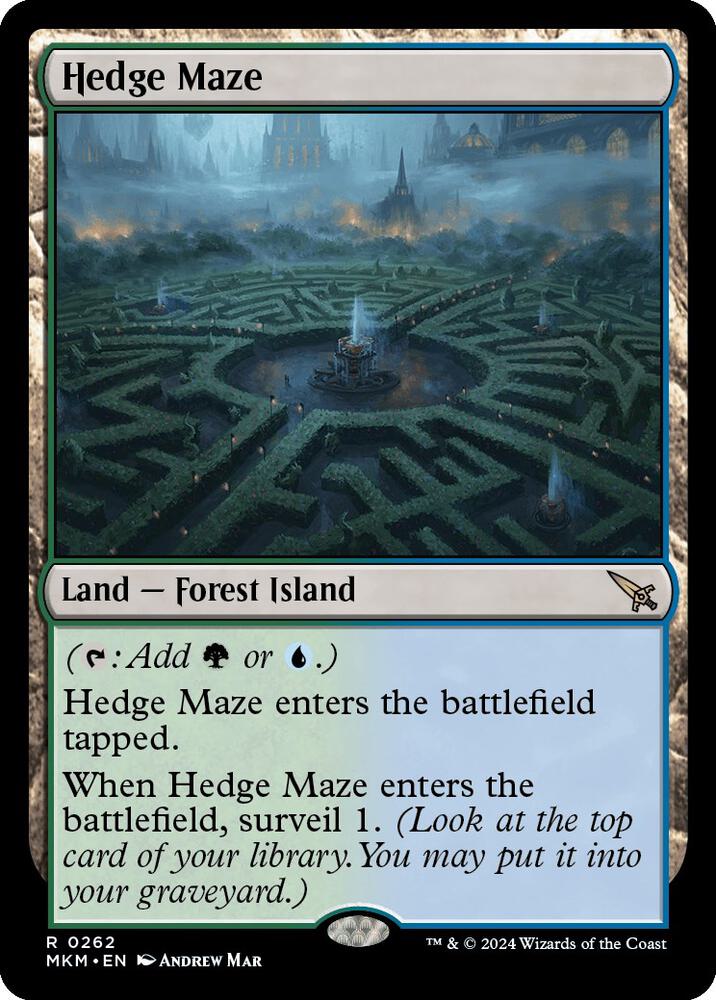 Hedge Maze 262 card from Murders at Karlov Manor