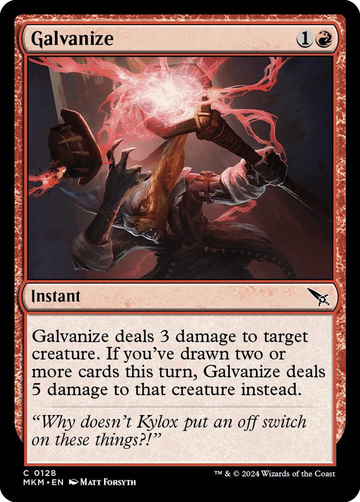 Galvanize 128 card from Murders at Karlov Manor