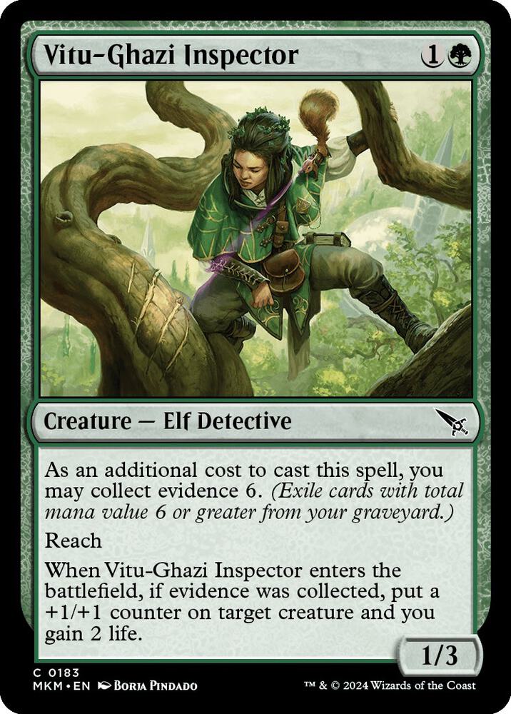 Vitu-Ghazi Inspector 183 card from Murders at Karlov Manor