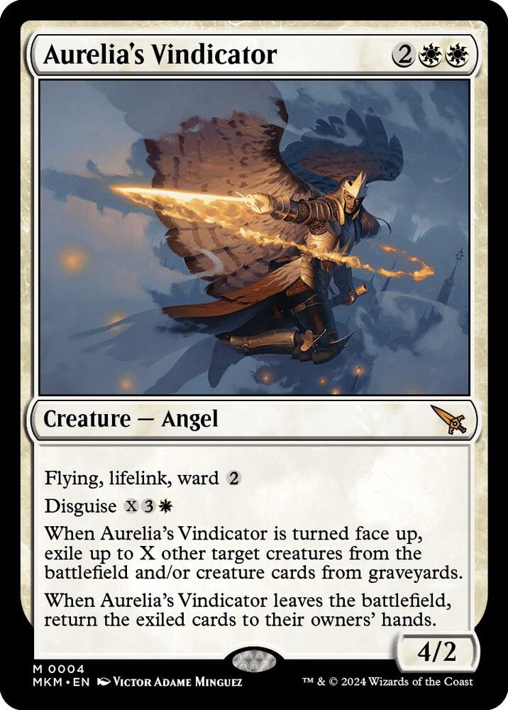 Aurelia's Vindicator 4 card from Murders at Karlov Manor