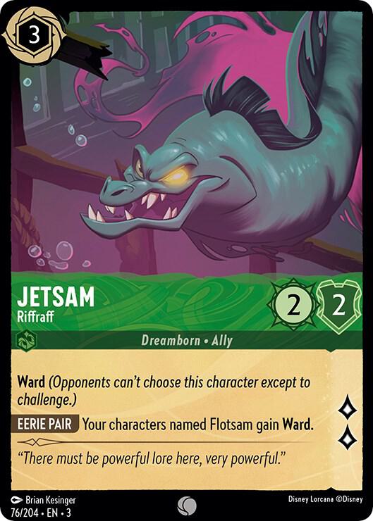 Jetsam - Riffraff 76/204 card from Into the Inklands