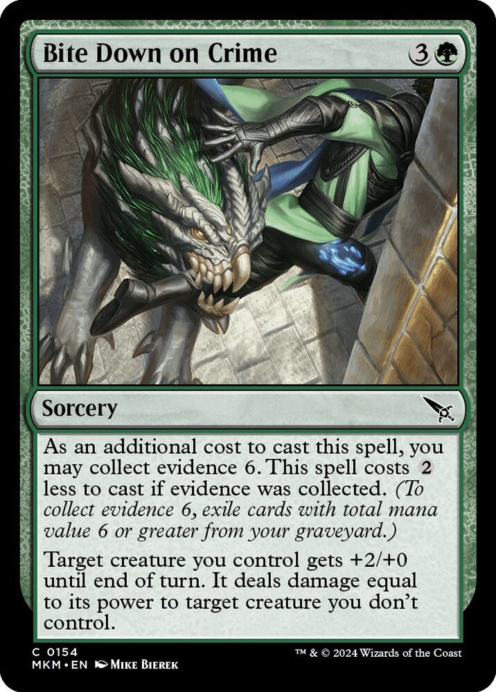 Bite Down on Crime 154 card from Murders at Karlov Manor