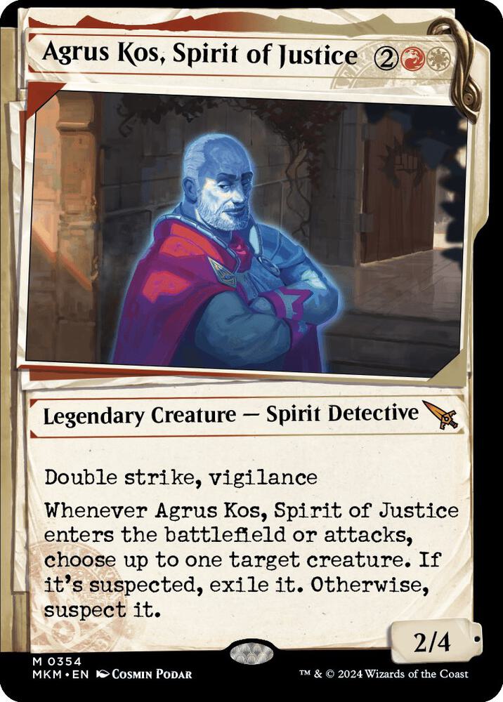 Agrus Kos, Spirit of Justice (Showcase) 354 card from Murders at Karlov Manor