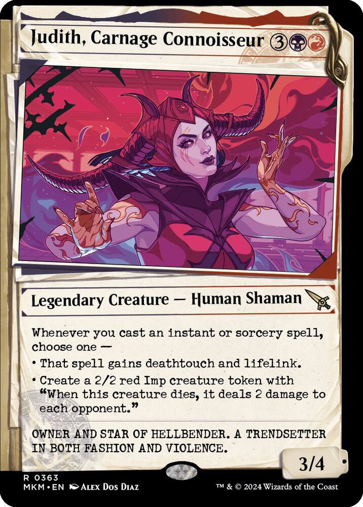 Judith, Carnage Connoisseur (Showcase) 363 card from Murders at Karlov Manor