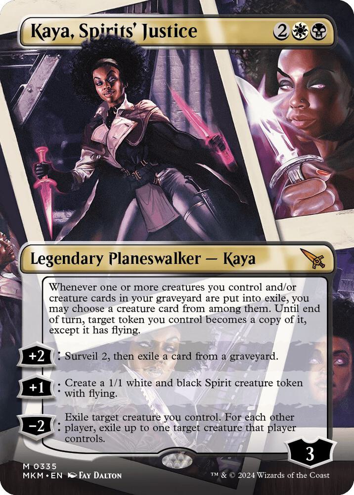 Kaya, Spirits' Justice (Borderless) 335 card from Murders at Karlov Manor
