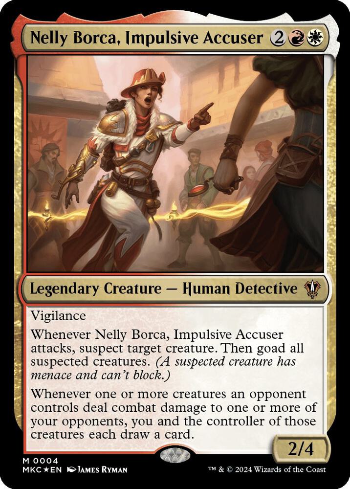 Nelly Borca, Impulsive Accuser 4 card from Commander: Murders at Karlov Manor