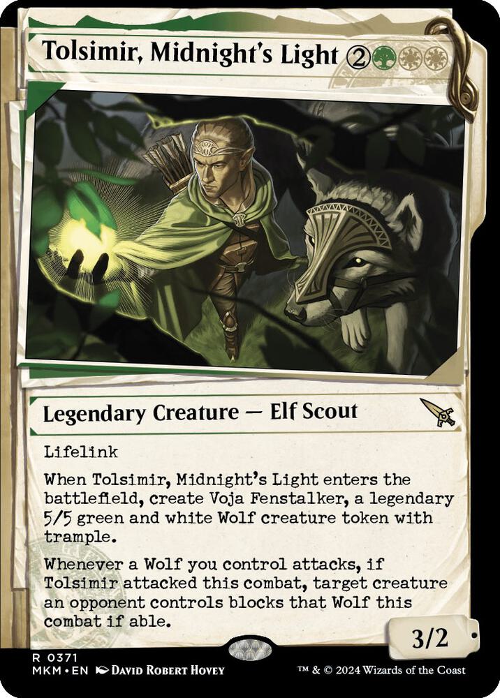 Tolsimir, Midnight's Light (Showcase) 371 card from Murders at Karlov Manor
