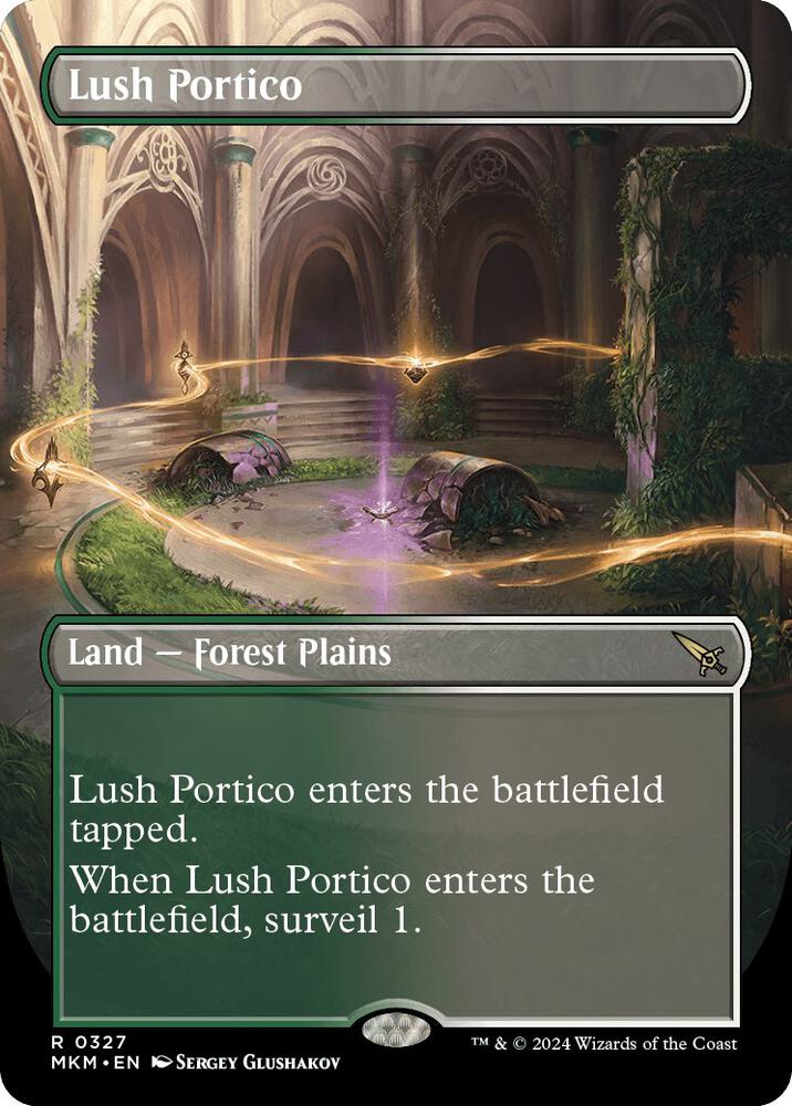 Lush Portico (Borderless) 327 card from Murders at Karlov Manor