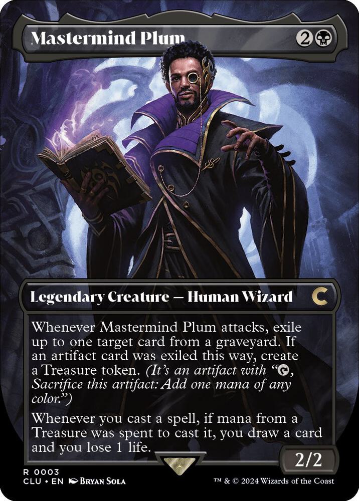 Mastermind Plum (Borderless) 3 card from Ravnica: Clue Edition
