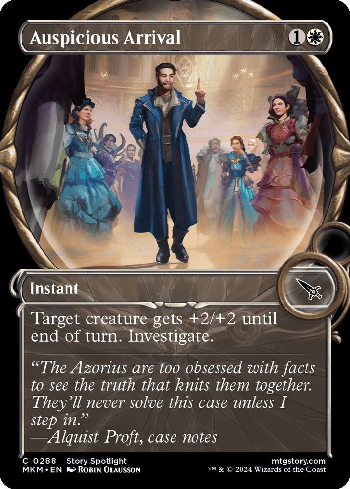 Auspicious Arrival (Showcase) 288 card from Murders at Karlov Manor