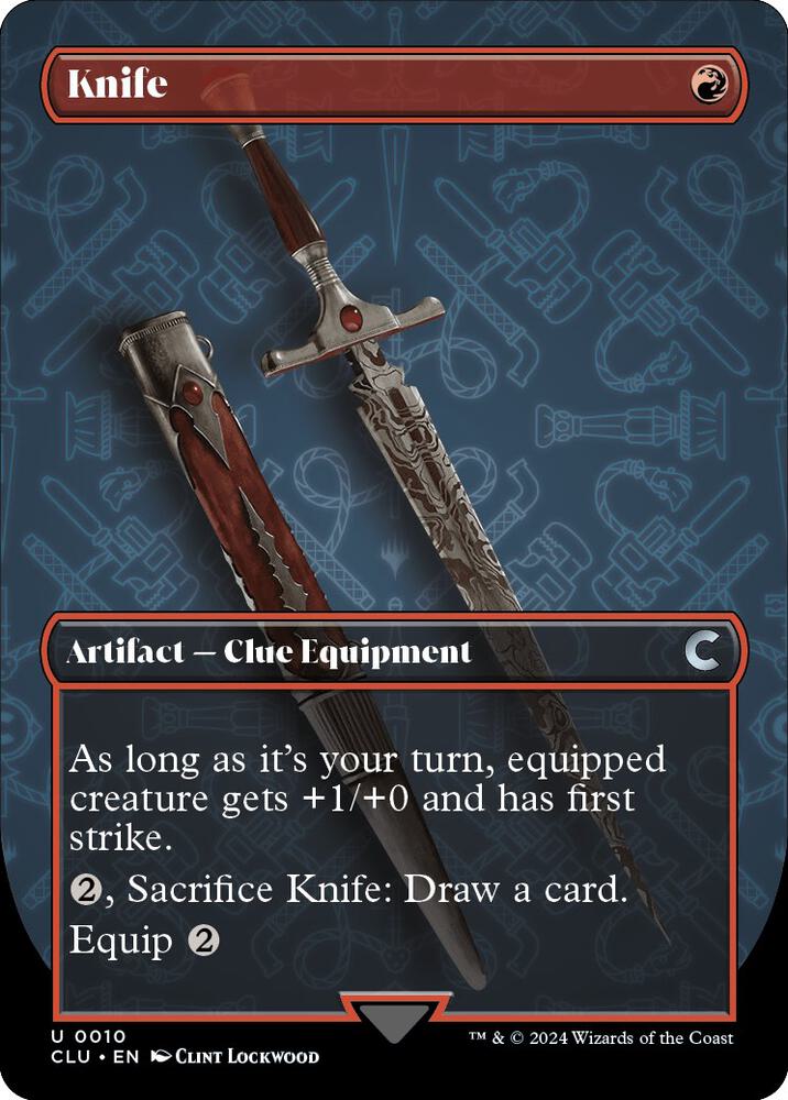 Knife (Borderless) 10 card from Ravnica: Clue Edition