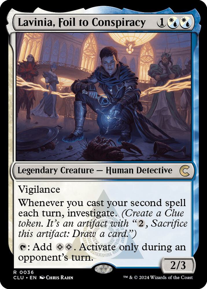 Lavinia, Foil to Conspiracy 36 card from Ravnica: Clue Edition