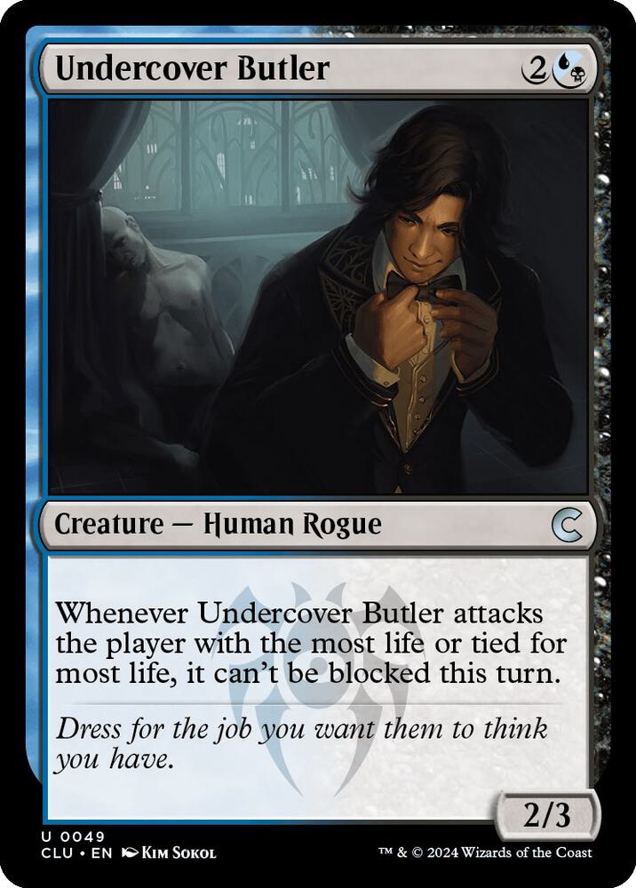 Undercover Butler 49 card from Ravnica: Clue Edition