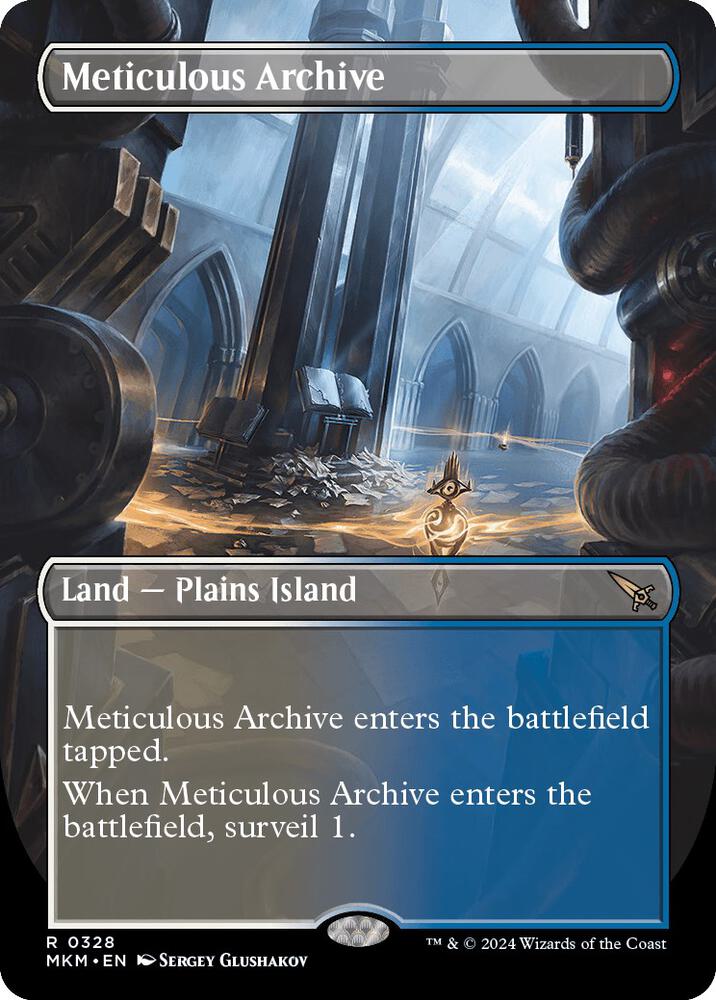Meticulous Archive (Borderless) 328 card from Murders at Karlov Manor