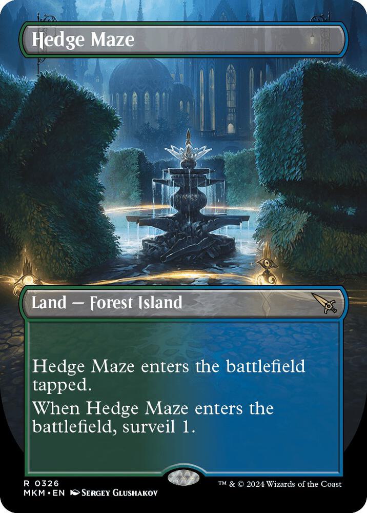 Hedge Maze (Borderless) 326 card from Murders at Karlov Manor
