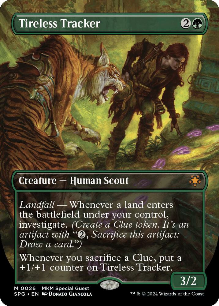 Tireless Tracker (Borderless) 26 card from Special Guests