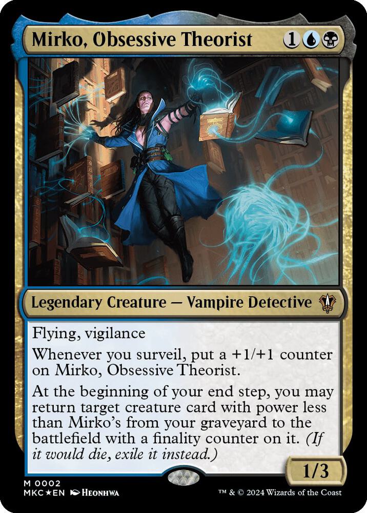 Mirko, Obsessive Theorist 2 card from Commander: Murders at Karlov Manor