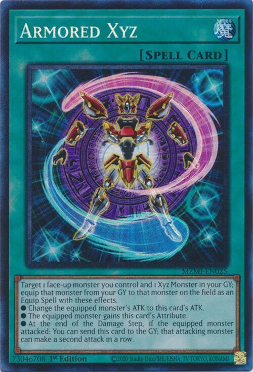 Armored Xyz (CR) MZMI-EN025 card from Maze of Millennia