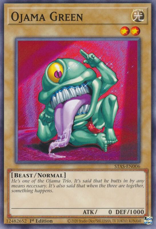 Ojama Green STAS-EN006 card from 2-Player Starter Set