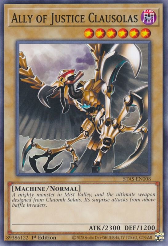 Ally of Justice Clausolas STAS-EN008 card from 2-Player Starter Set