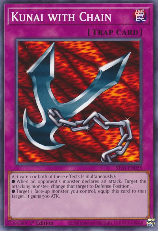 Kunai with Chain STAS-EN025 card from 2-Player Starter Set