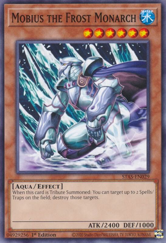 Mobius the Frost Monarch STAS-EN029 card from 2-Player Starter Set