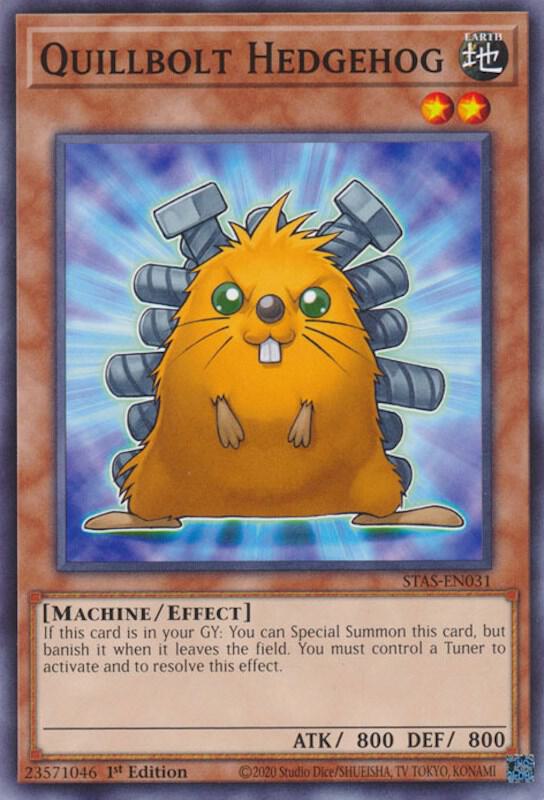 Quillbolt Hedgehog STAS-EN031 card from 2-Player Starter Set