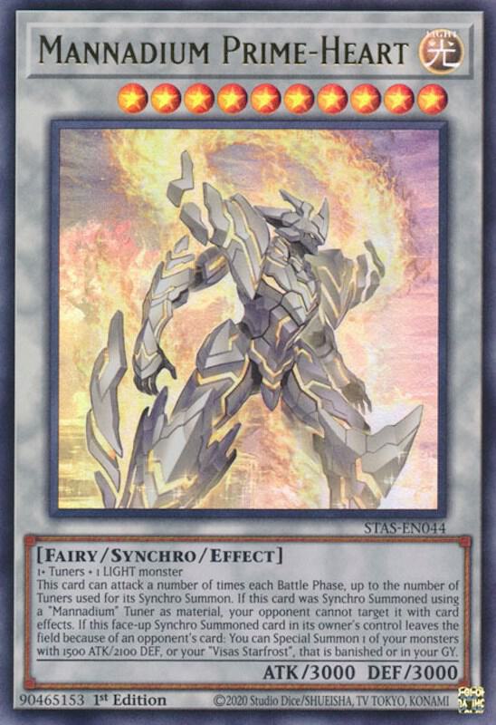 Mannadium Prime-Heart STAS-EN044 card from 2-Player Starter Set