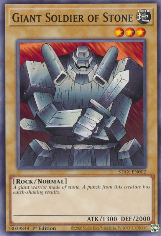 Giant Soldier of Stone STAX-EN002 card from 2-Player Starter Set