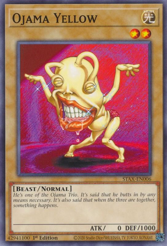 Ojama Yellow STAX-EN006 card from 2-Player Starter Set