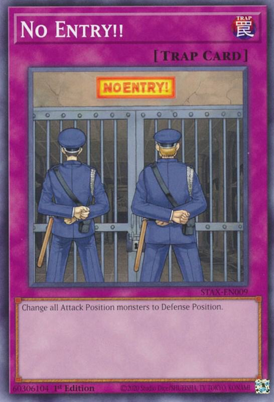 No Entry!! STAX-EN009 card from 2-Player Starter Set