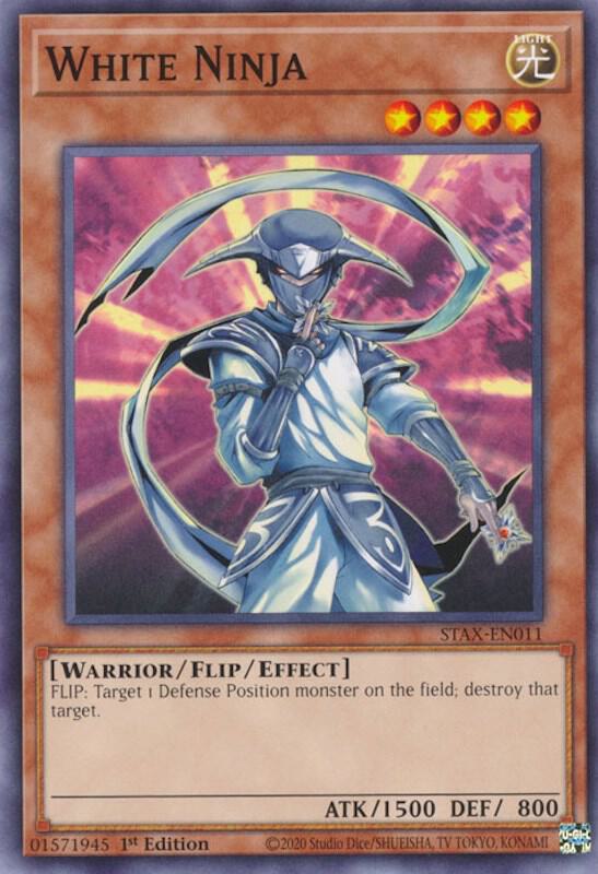 White Ninja STAX-EN011 card from 2-Player Starter Set