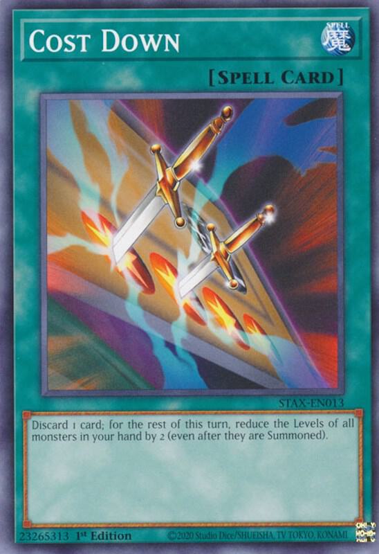 Cost Down STAX-EN013 card from 2-Player Starter Set