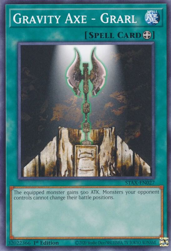 Gravity Axe - Grarl STAX-EN027 card from 2-Player Starter Set