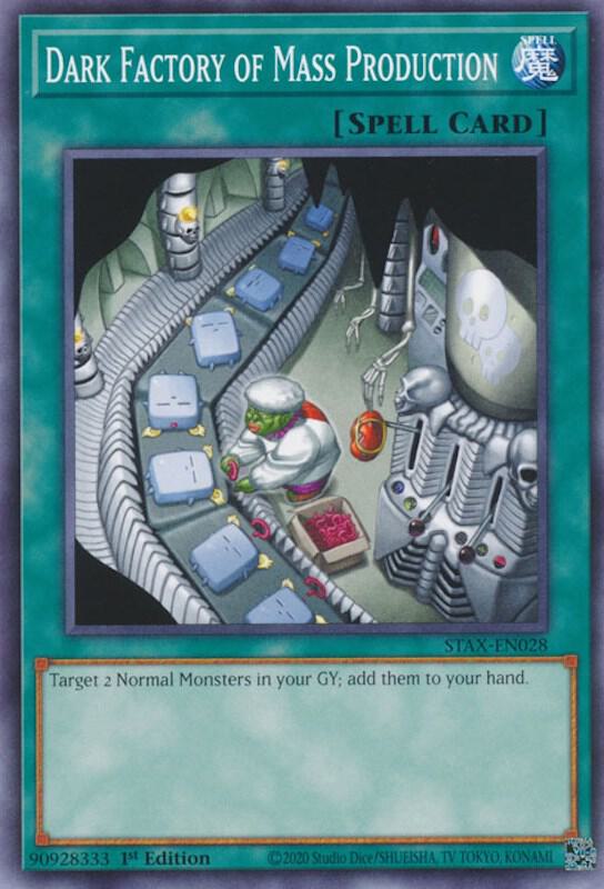Dark Factory of Mass Production STAX-EN028 card from 2-Player Starter Set